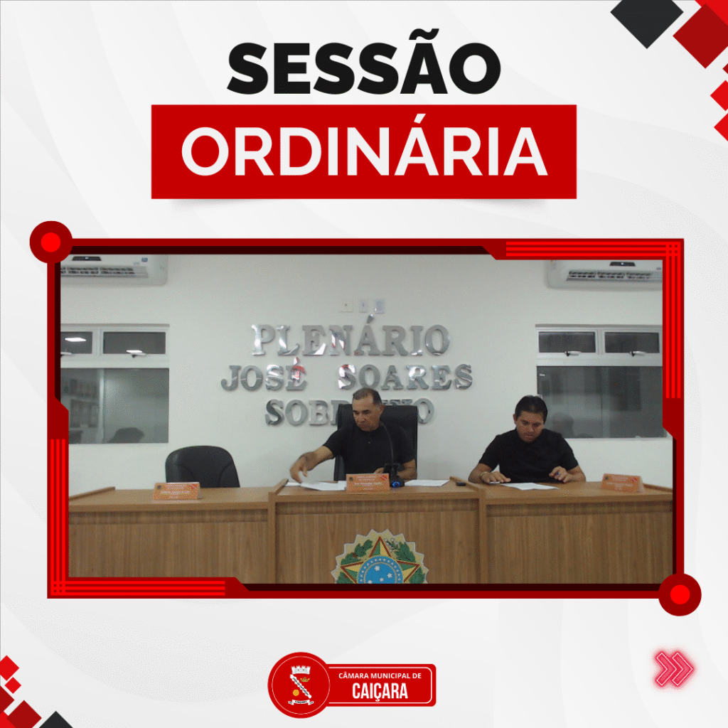 Câmara Municipal de Caiçara aprova projetos e requerimentos em sessão ordinária de 26 de agosto