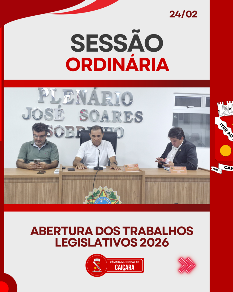 Abertura dos Trabalhos Legislativos 2026